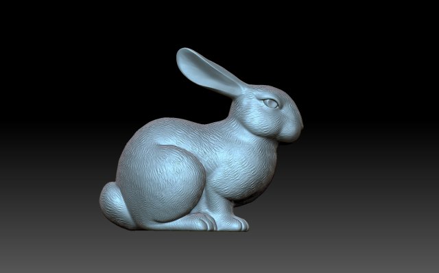 Rabbit 3D 프린트 모델 .c4d .max .obj .3ds .fbx .stl .blend 