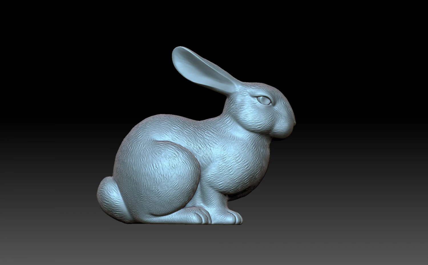 Tavşan 3D Baskı Modeli .c4d .max .obj .3ds .fbx .stl .blend 