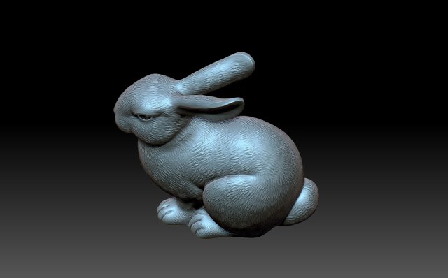 Rabbit 3D Print Model in Sculpture 3DExport