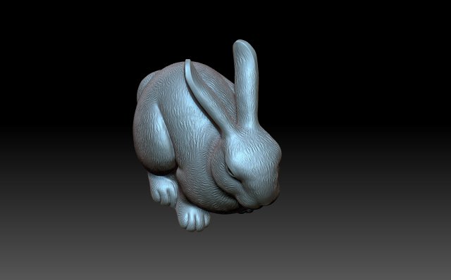 Rabbit 3D Print Model in Sculpture 3DExport