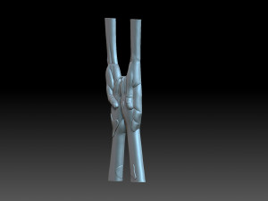 Human hands and dog paws 3D Baskı Modeli