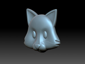 Fox Face 3D Принт Модель