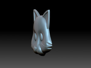 Fox Face 3D Принт Модель