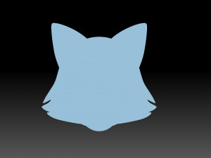 Fox Face 3D Принт Модель