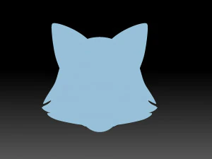 Fox Face 3D Print Model