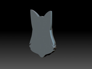 Fox Face 3D Принт Модель