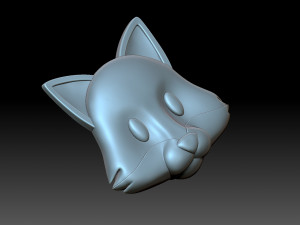 Fox Face 3D Принт Модель