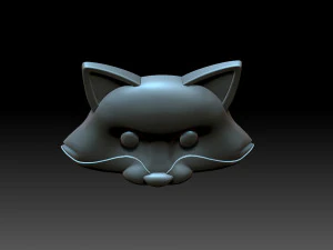 Fox Face 3D Print Model