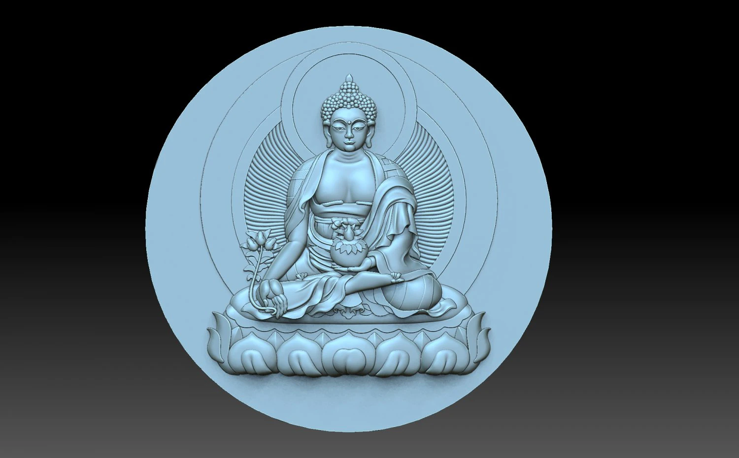 Buddha 3D Print Model .c4d .max .obj .3ds .fbx .stl .blend