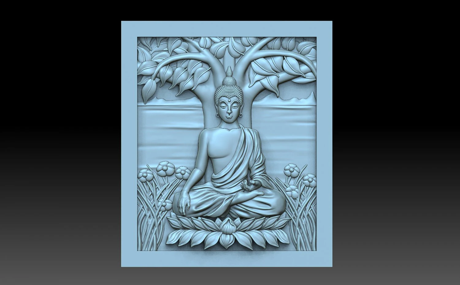 Buddha 3D Print Model .c4d .max .obj .3ds .fbx .stl .blend