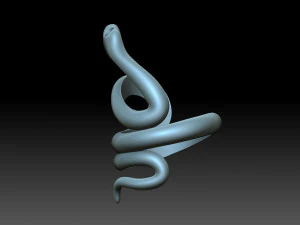 Snake Ring 3D Print Model