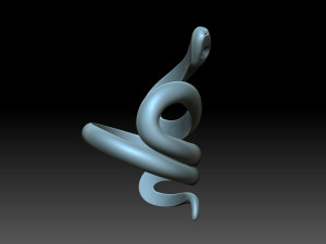 Snake Ring 3D Print Model