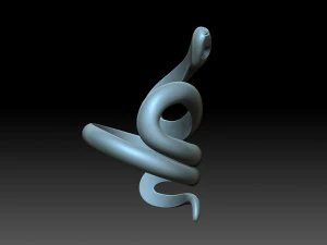 Snake Ring 3D Print Model
