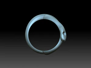 Snake Ring 3D Print Model