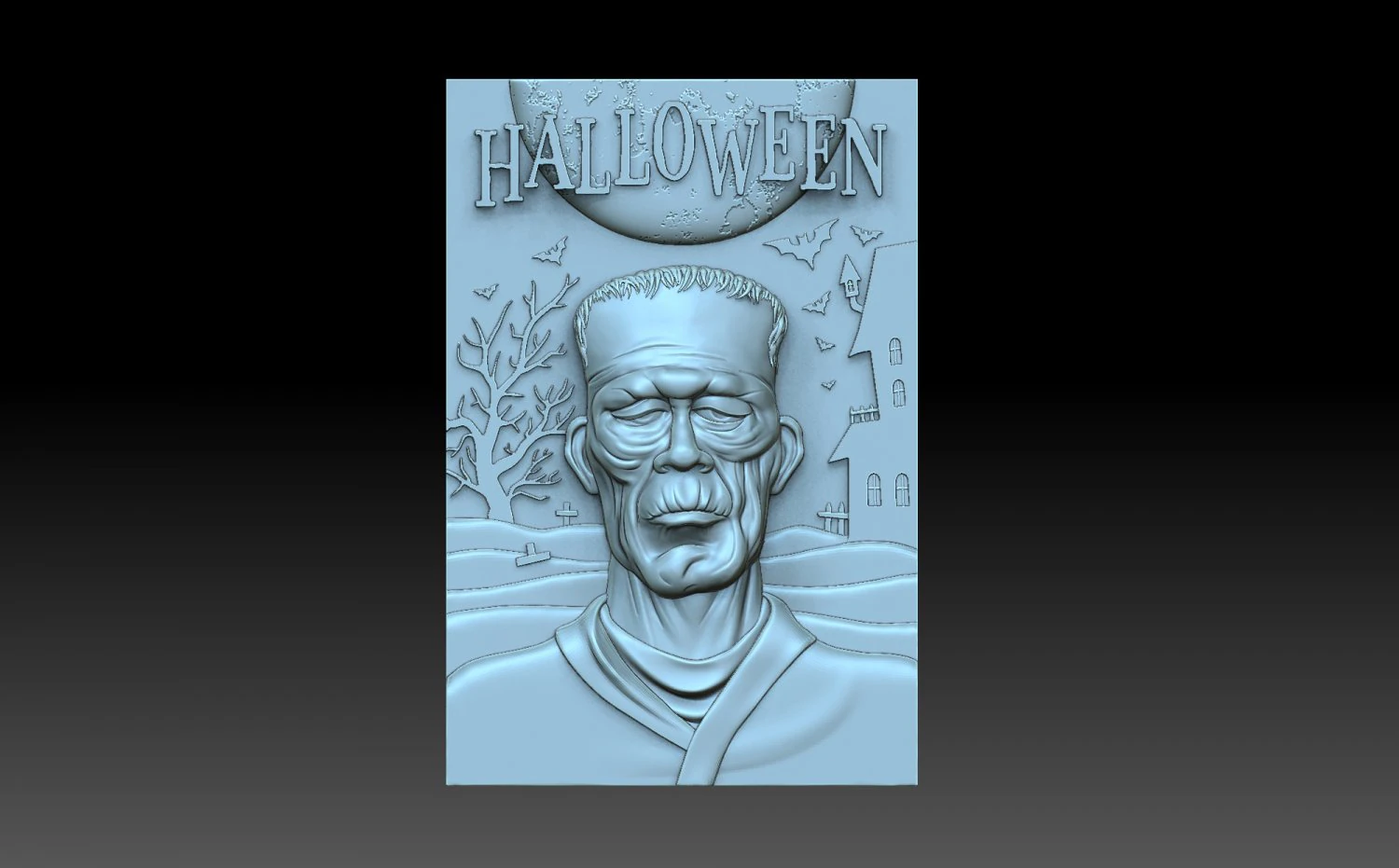 Frankenstein 3D Print Model .c4d .max .obj .3ds .fbx .stl .blend 