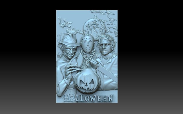 Halloween Model Cetak 3D .c4d .max .obj .3ds .fbx .stl .blend