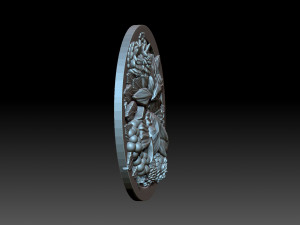 Decorative panel with flowers 3D-printmodel