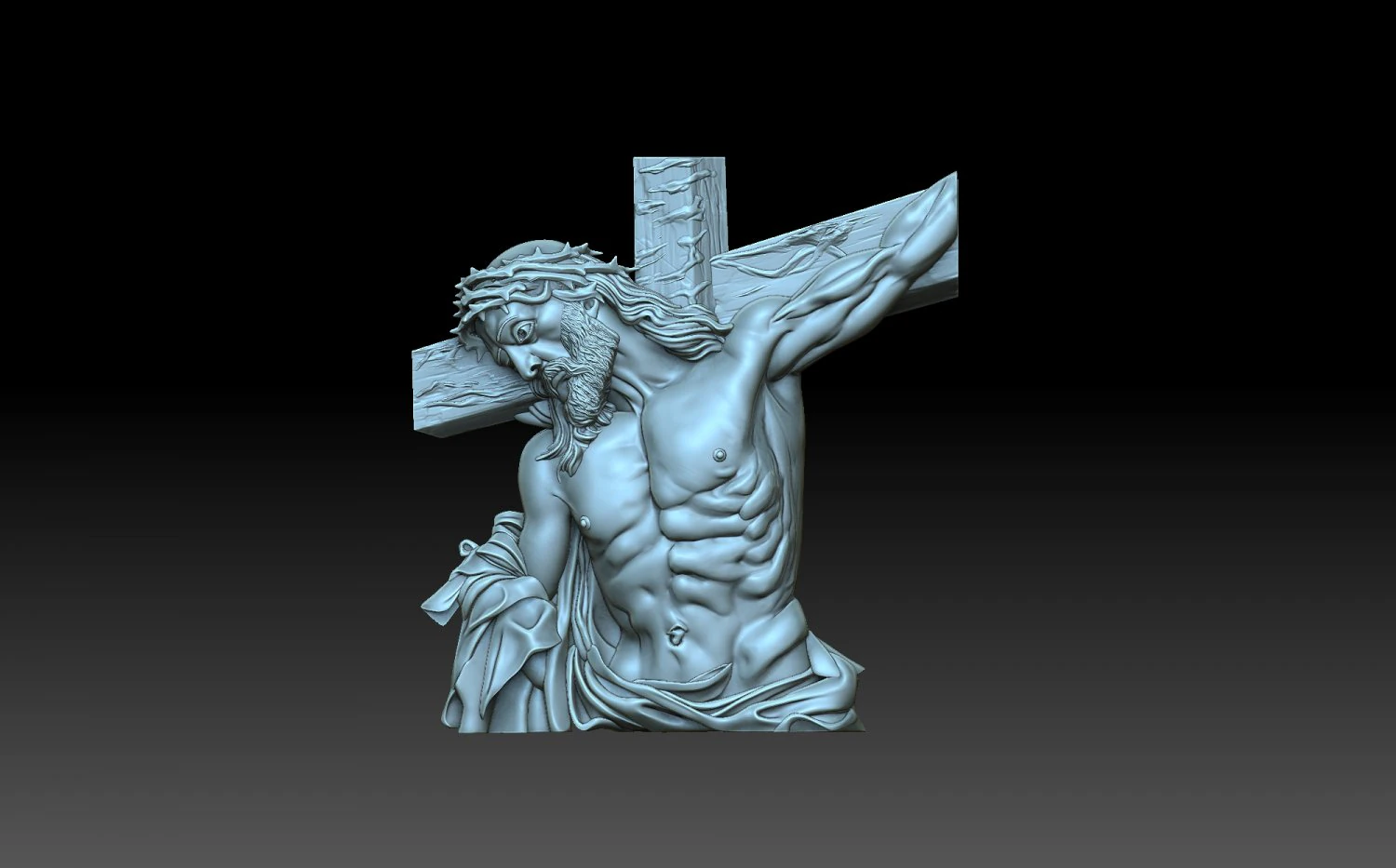 Crucifixion 3D Print Model .c4d .max .obj .3ds .fbx .stl .blend 