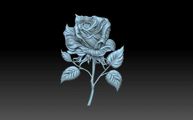Flower rose 3D Принт Модель .c4d .max .obj .3ds .fbx .stl .blend 