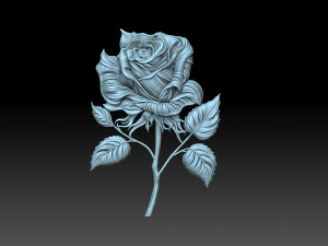 Flower rose 3D Print Model