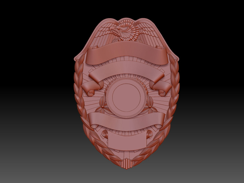 Badge 3D Model .c4d .max .obj .3ds .fbx .stl .blend 