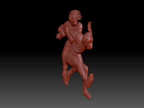 レスリング 3Dモデル