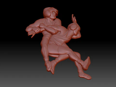 Wrestling 3D Model
