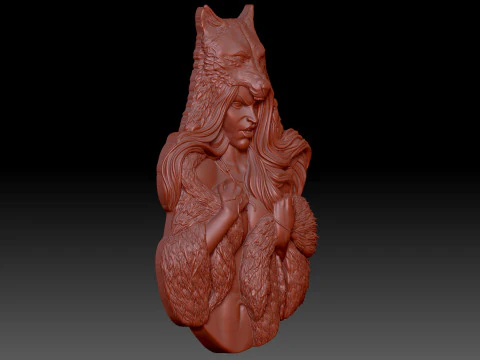 Wolf Woman 3D Model