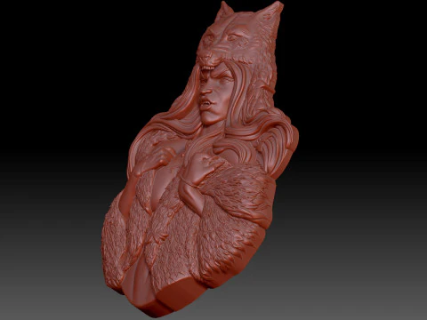 Wolf Woman 3D Model