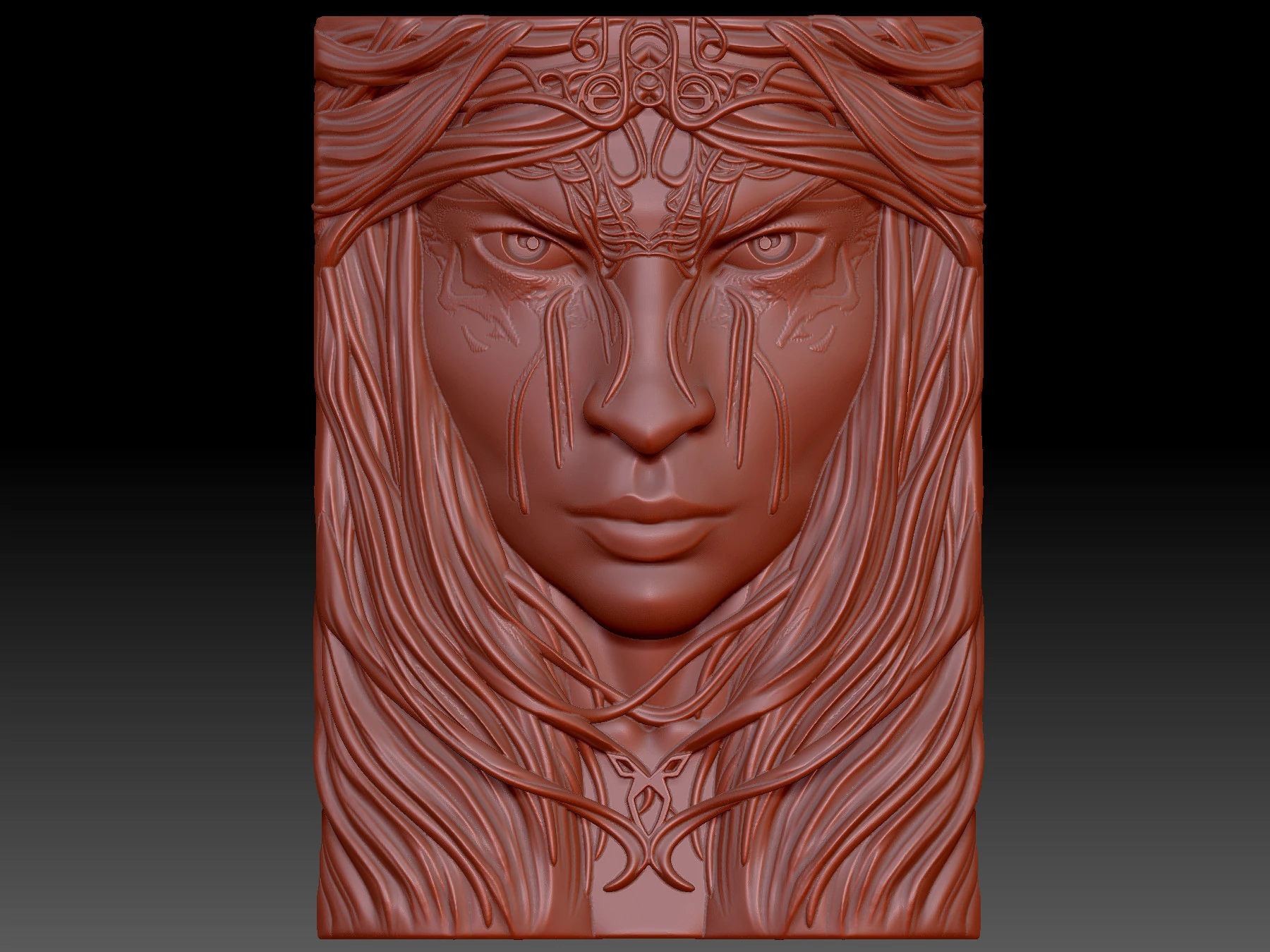 Forest Woman 3D Model .c4d .max .obj .3ds .fbx .stl .blend 