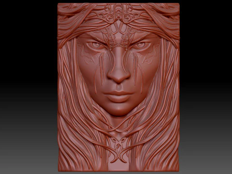 Donna della foresta Modello 3D