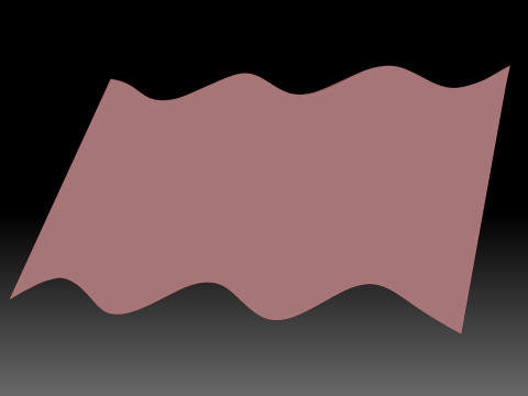 American flag Modello 3D