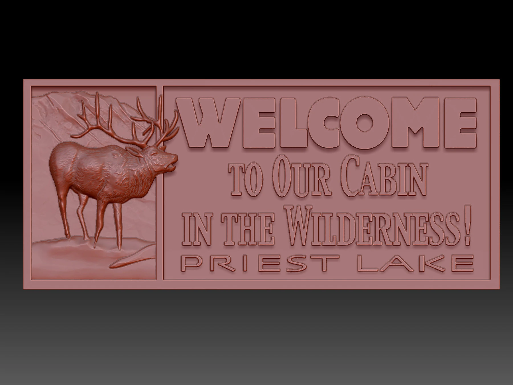 Welcome 3D Model .c4d .max .obj .3ds .fbx .stl .blend 