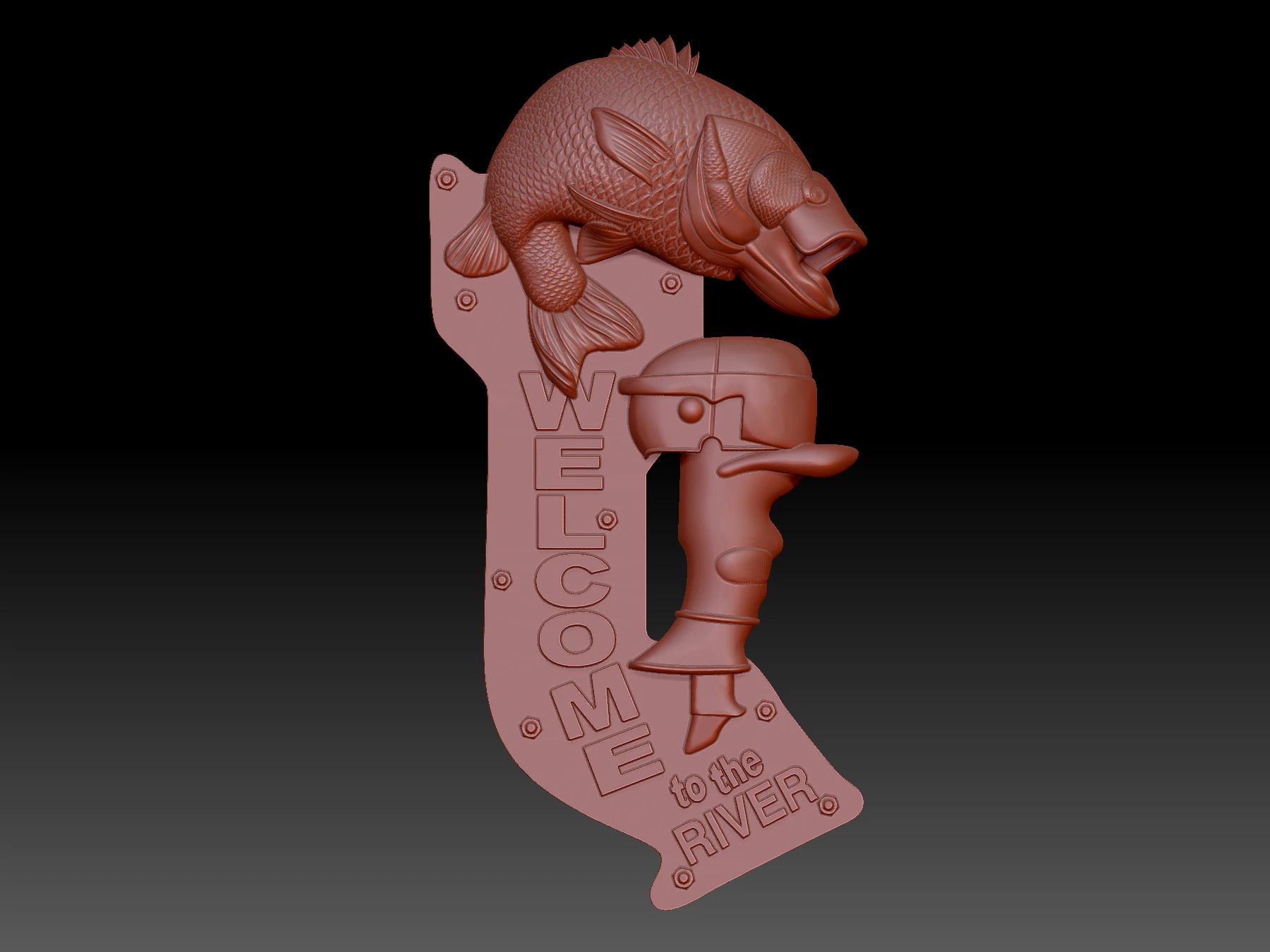 Welcome 3D Model .c4d .max .obj .3ds .fbx .stl .blend 