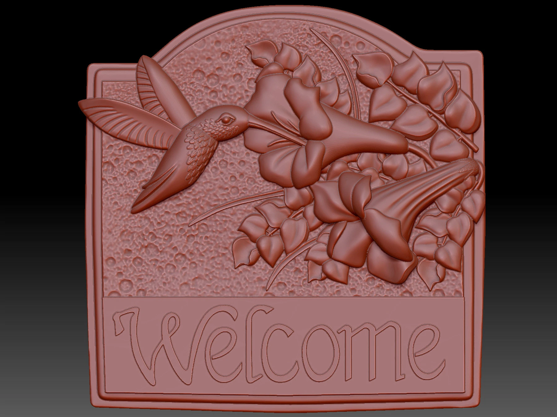 Welcome 3D Model .c4d .max .obj .3ds .fbx .stl .blend 