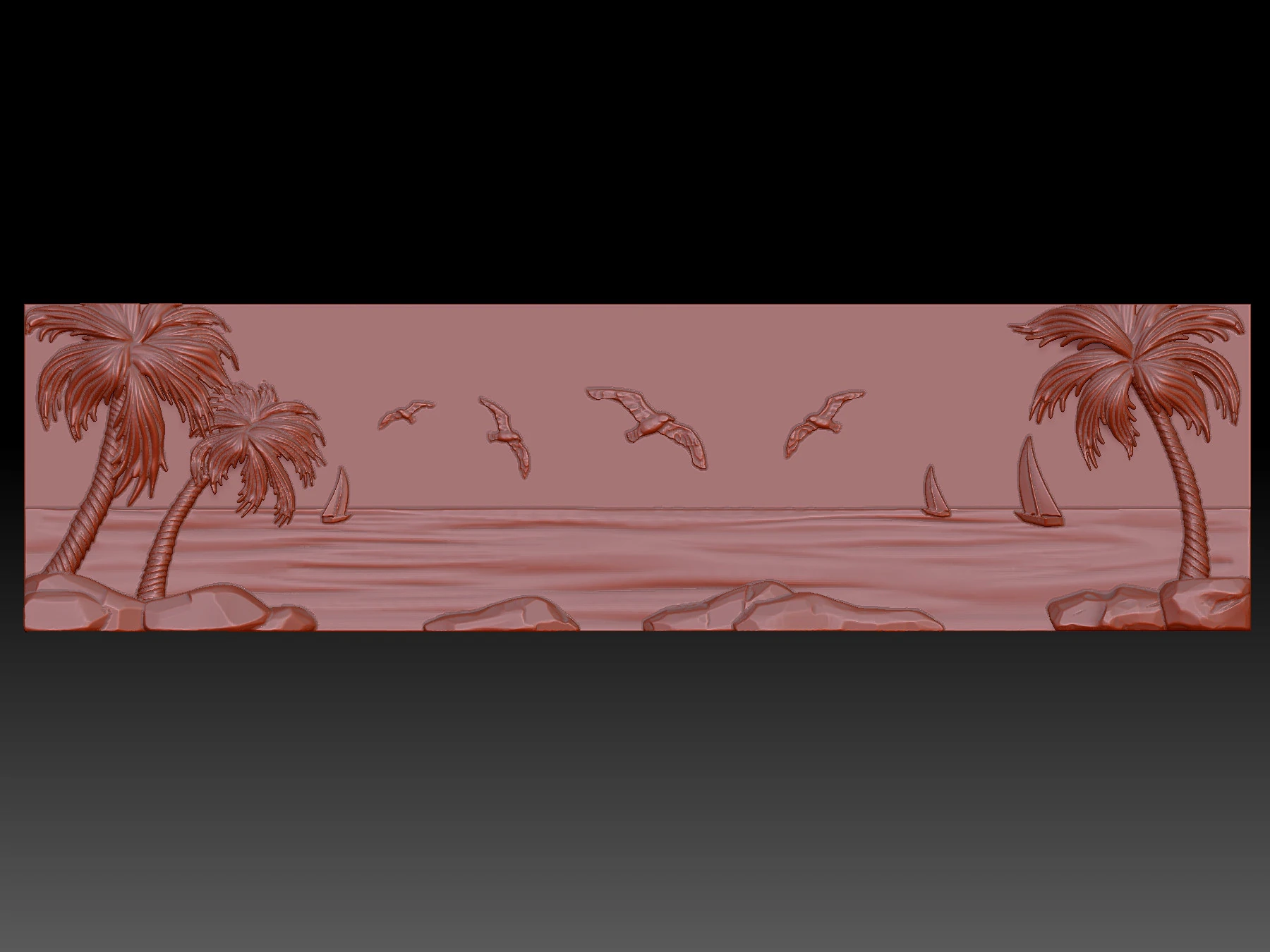 Beautiful Sea 3D Model .c4d .max .obj .3ds .fbx .stl .blend 