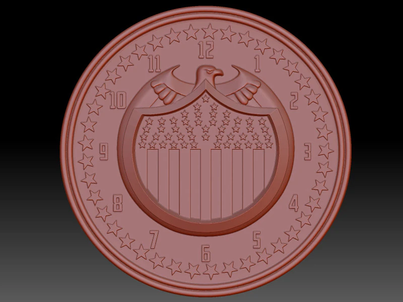 Clock 3D Model .c4d .max .obj .3ds .fbx .stl .blend 