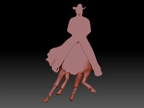 American cowboys 3D Model