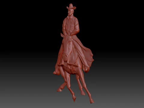 American cowboys 3D Model