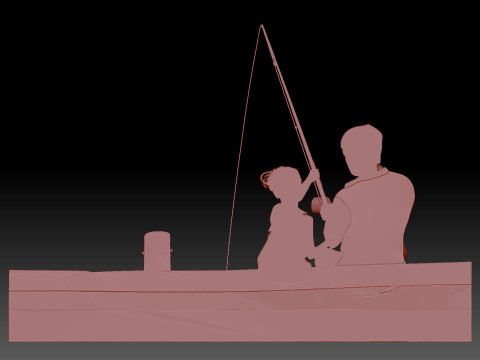 Fishing 3D Modell