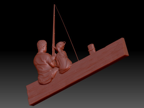 Fishing 3D Modell