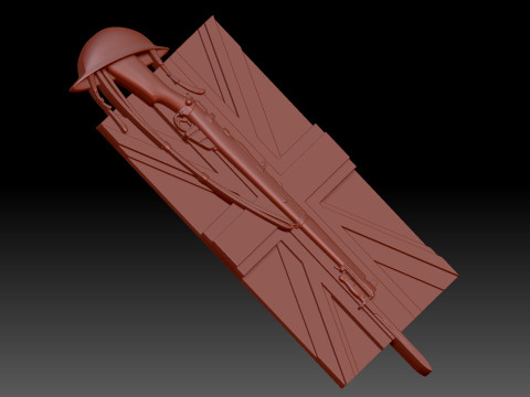 Flag Great Britain 3D-Modell