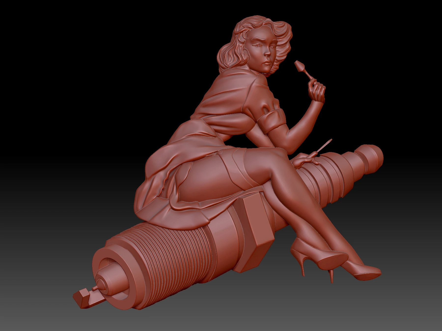 Girl 3D Model .c4d .max .obj .3ds .fbx .stl .blend