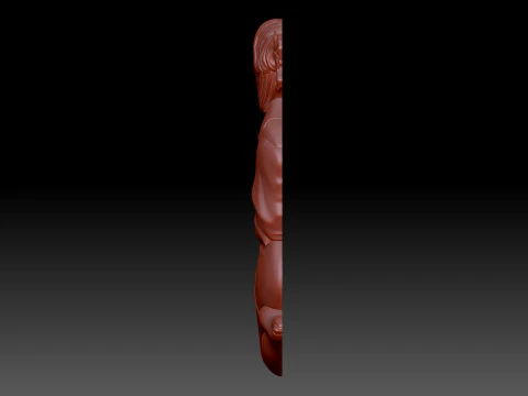 Girl and Heart 3D Model