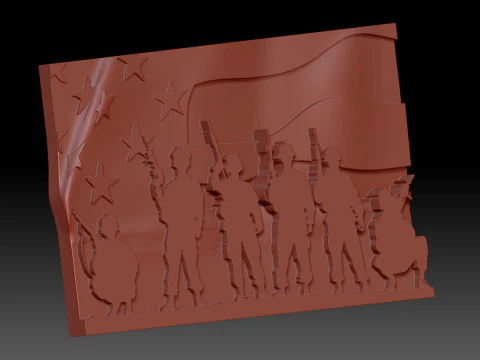 American Soldiers 3D Model