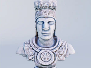 Scultura azteca Modello 3D
