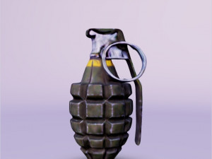 3D Hand fragmentation grenade Modelo 3D