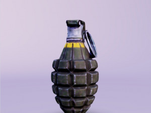 3D Hand fragmentation grenade 3D 모델