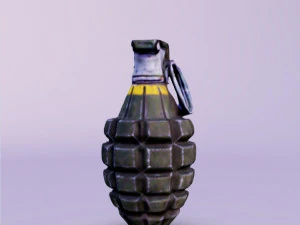 3D Hand fragmentation grenade 3D Model