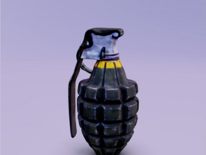 3D Hand fragmentation grenade 3D 모델